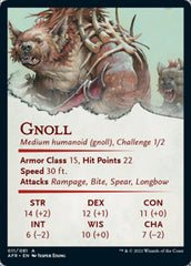 Gnoll Art Card (Gold-Stamped Signature) [Dungeons & Dragons: Adventures in the Forgotten Realms Art Series] | The CG Realm