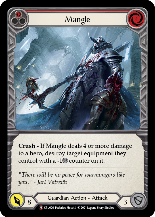 Mangle [U-CRU026] (Crucible of War Unlimited)  Unlimited Rainbow Foil | The CG Realm