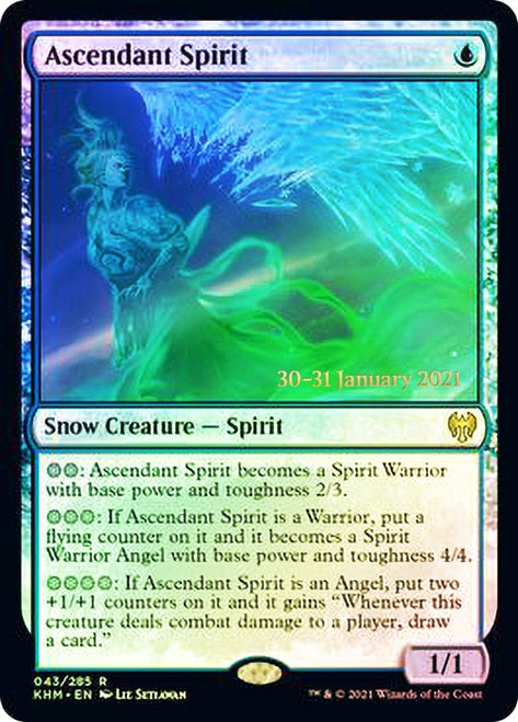 Ascendant Spirit [Kaldheim Prerelease Promos] | The CG Realm