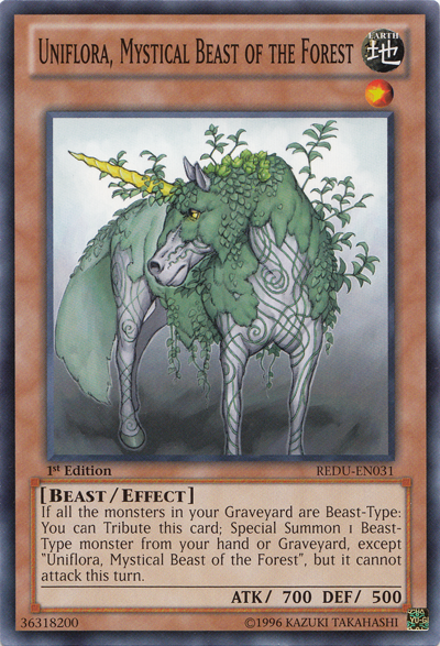 Uniflora, Mystical Beast of the Forest [REDU-EN031] Common | The CG Realm