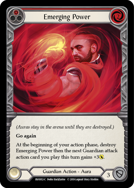 Emerging Power (Red) [BVO012-C] (Bravo Hero Deck)  1st Edition Normal | The CG Realm