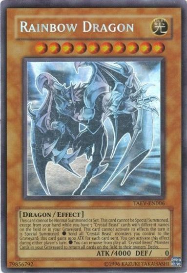 Rainbow Dragon (Chaos Neos Misprint) [TAEV-EN006] Ghost Rare | The CG Realm