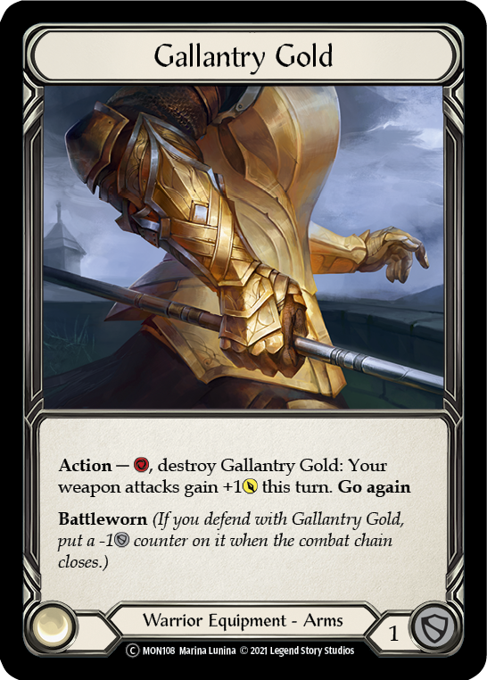 Gallantry Gold [U-MON108-RF] (Monarch Unlimited)  Unlimited Rainbow Foil | The CG Realm