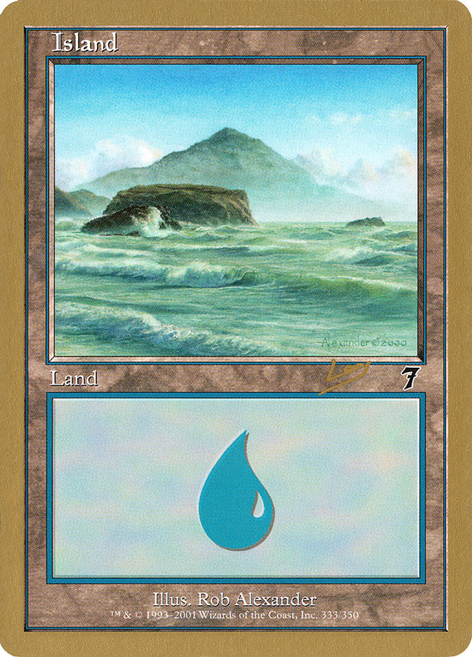 Island (333) (Raphael Levy) [World Championship Decks 2002] | The CG Realm