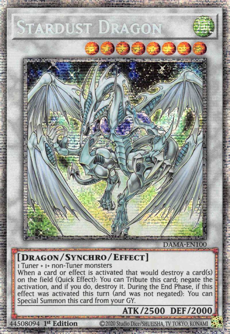 Stardust Dragon [DAMA-EN100] Starlight Rare | The CG Realm