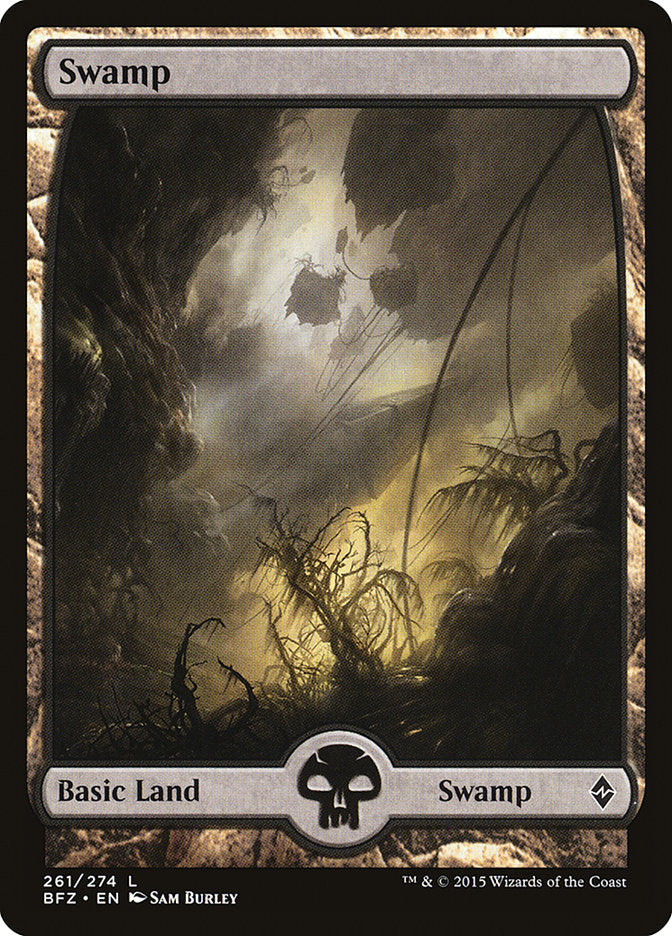 Swamp (261) (Full Art) [Battle for Zendikar] | The CG Realm