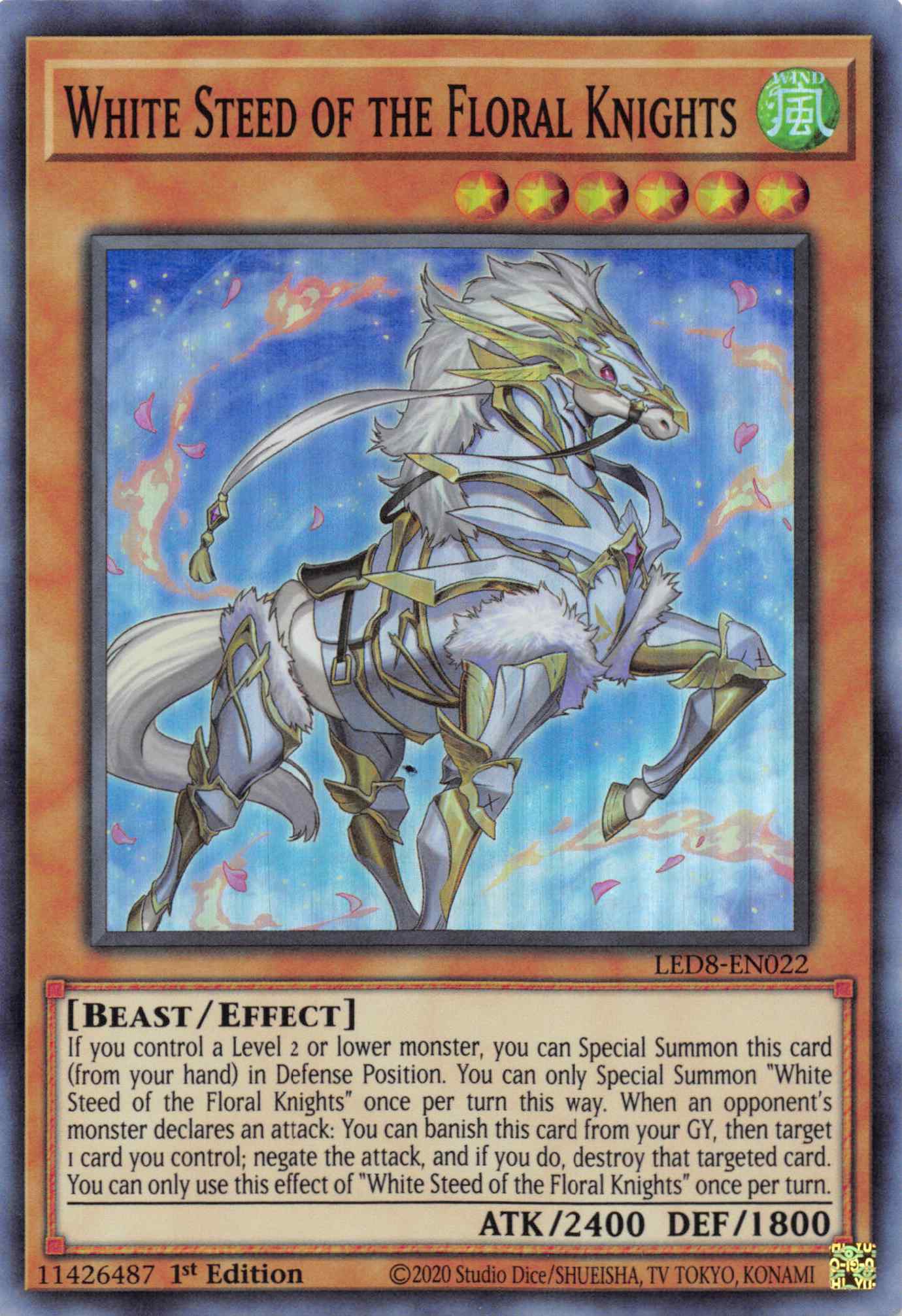 White Steed of the Floral Knights [LED8-EN022] Super Rare | The CG Realm