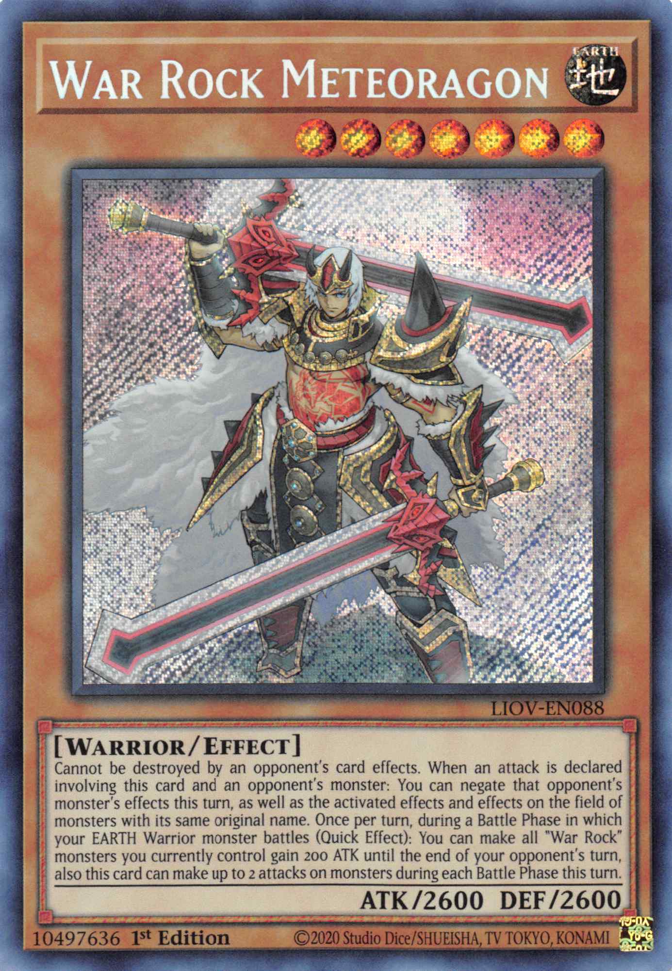 War Rock Meteoragon [LIOV-EN088] Secret Rare | The CG Realm