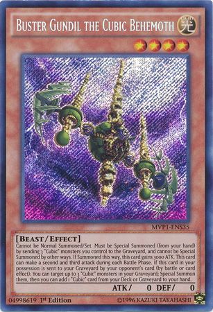 Buster Gundil the Cubic Behemoth [MVP1-ENS35] Secret Rare | The CG Realm