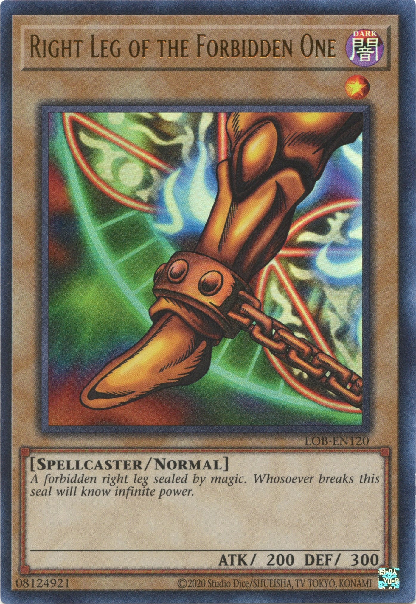 Right Leg of the Forbidden One (25th Anniversary) [LOB-EN120] Ultra Rare | The CG Realm