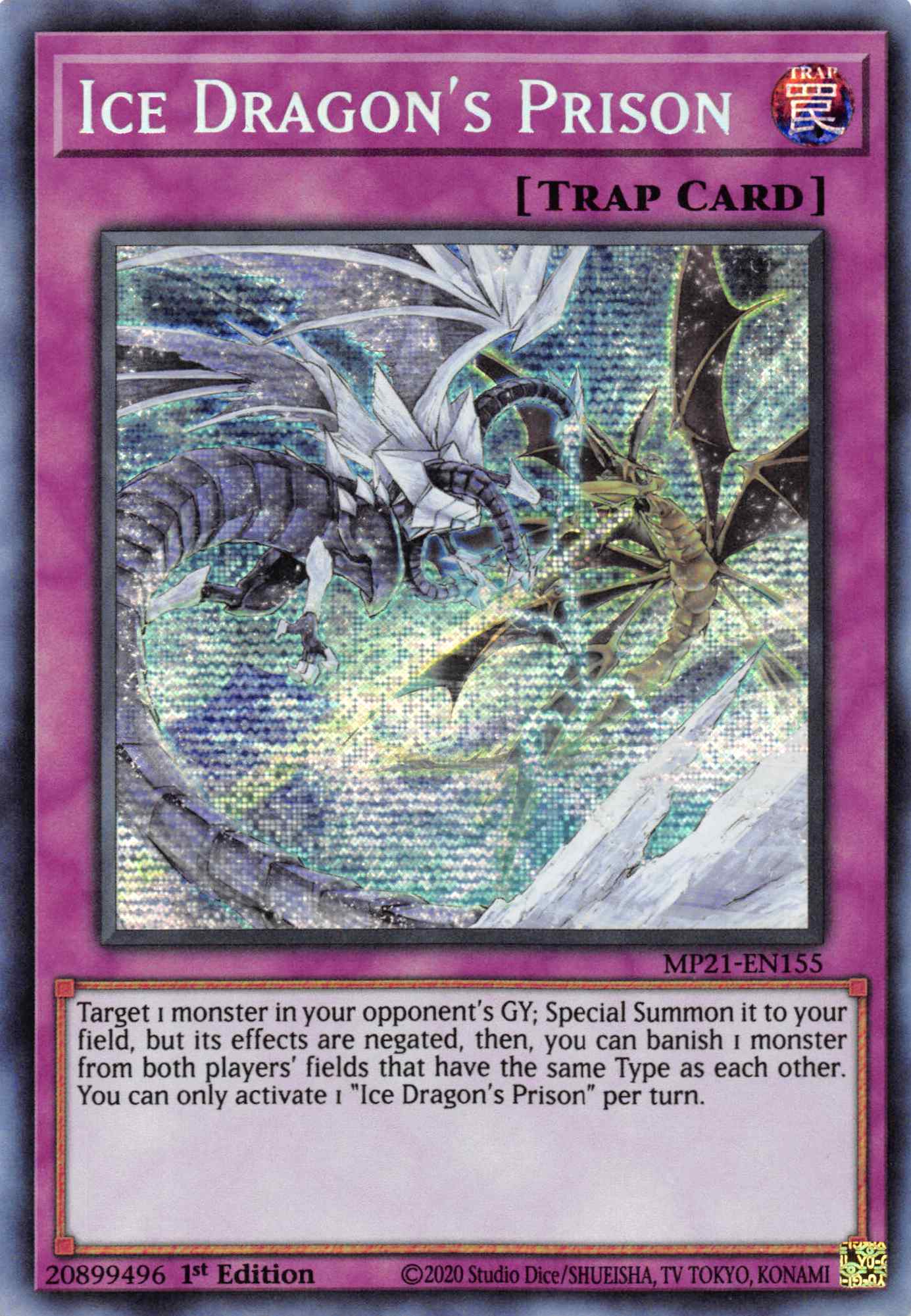 Ice Dragon's Prison [MP21-EN155] Prismatic Secret Rare | The CG Realm