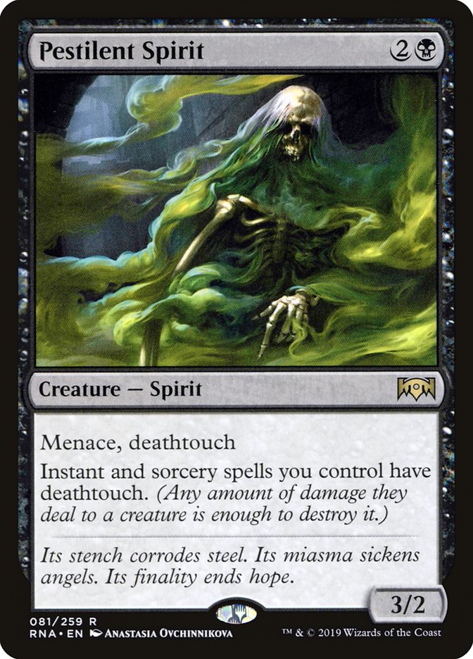 Pestilent Spirit [Ravnica Allegiance] | The CG Realm