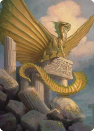 Ancient Gold Dragon Art Card (05) [Commander Legends: Battle for Baldur's Gate Art Series] | The CG Realm