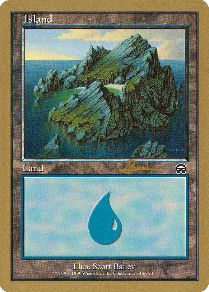 Island (ar336a) (Antoine Ruel) [World Championship Decks 2001] | The CG Realm