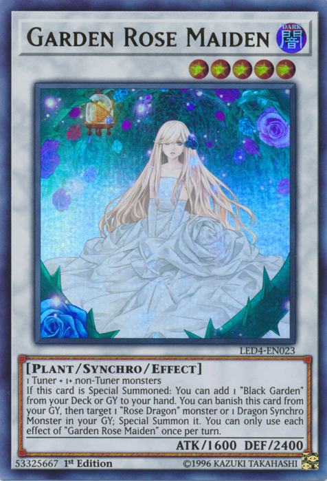 Garden Rose Maiden [LED4-EN023] Ultra Rare | The CG Realm