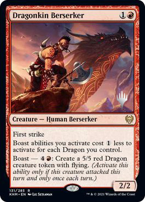 Dragonkin Berserker (Promo Pack) [Kaldheim Promos] | The CG Realm