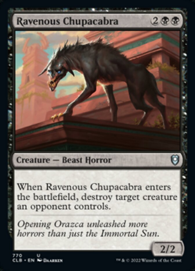 Ravenous Chupacabra [Commander Legends: Battle for Baldur's Gate] | The CG Realm