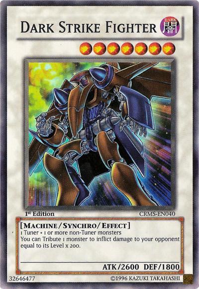 Dark Strike Fighter [CRMS-EN040] Super Rare | The CG Realm