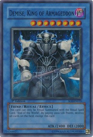 Demise, King of Armageddon [SOI-EN035] Super Rare | The CG Realm