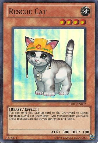 Rescue Cat [TU03-EN002] Super Rare | The CG Realm