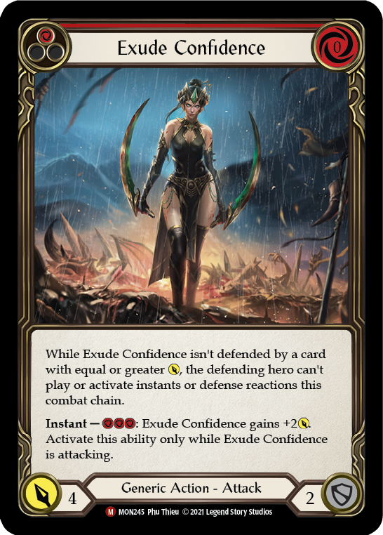 Exude Confidence [MON245-RF] (Monarch)  1st Edition Rainbow Foil | The CG Realm