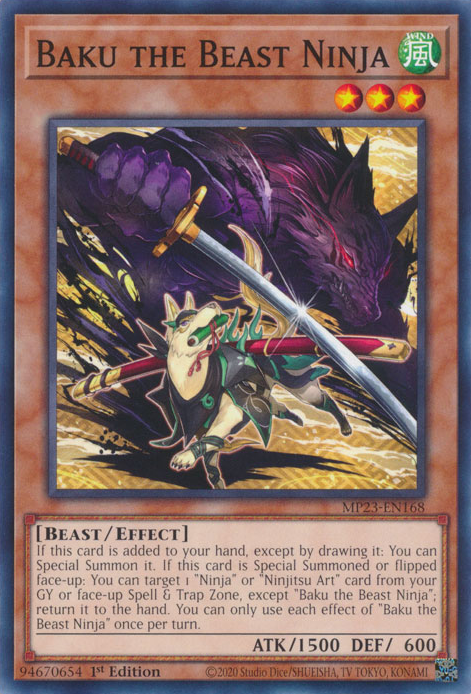 Baku the Beast Ninja [MP23-EN168] Common | The CG Realm