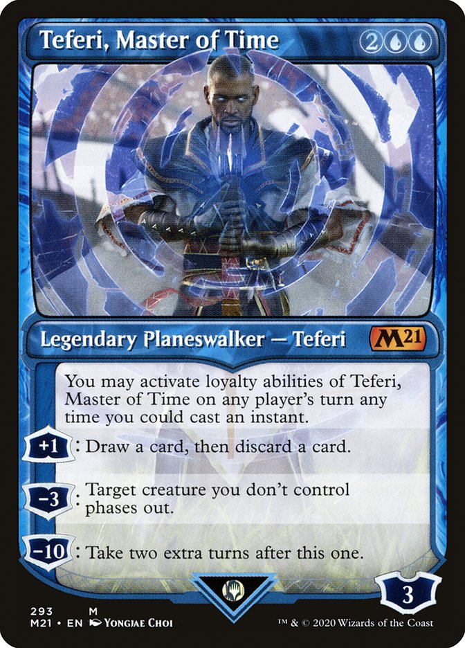 Teferi, Master of Time (Showcase) (293) [Core Set 2021] | The CG Realm