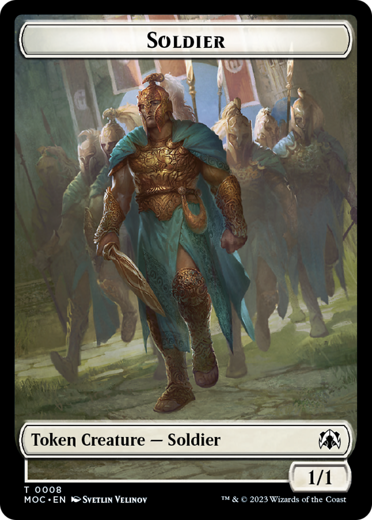 Vampire Knight // Soldier Double-Sided Token [March of the Machine Commander Tokens] | The CG Realm