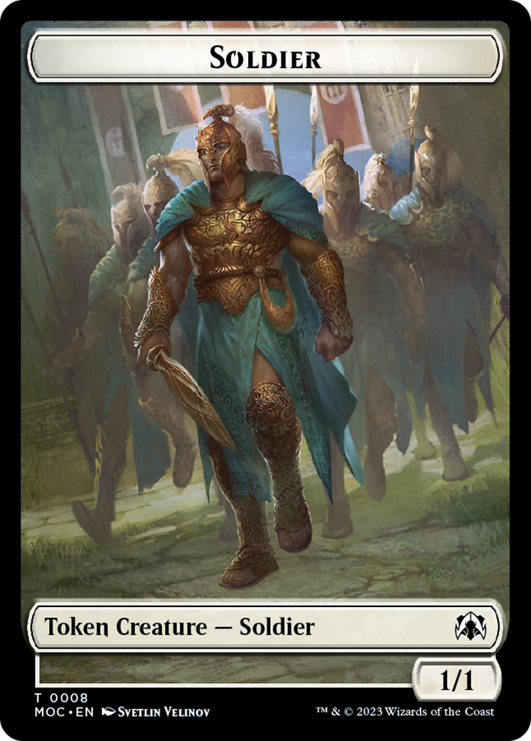 Soldier // Insect Double-Sided Token [March of the Machine Commander Tokens] | The CG Realm