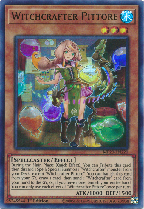 Witchcrafter Pittore [MP20-EN220] Ultra Rare | The CG Realm