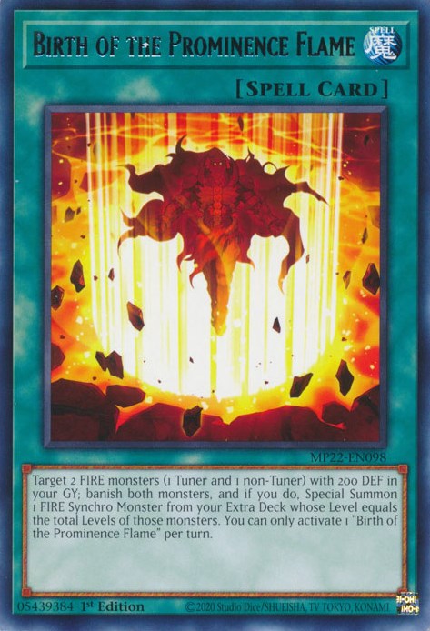 Birth of the Prominence Flame [MP22-EN098] Rare | The CG Realm