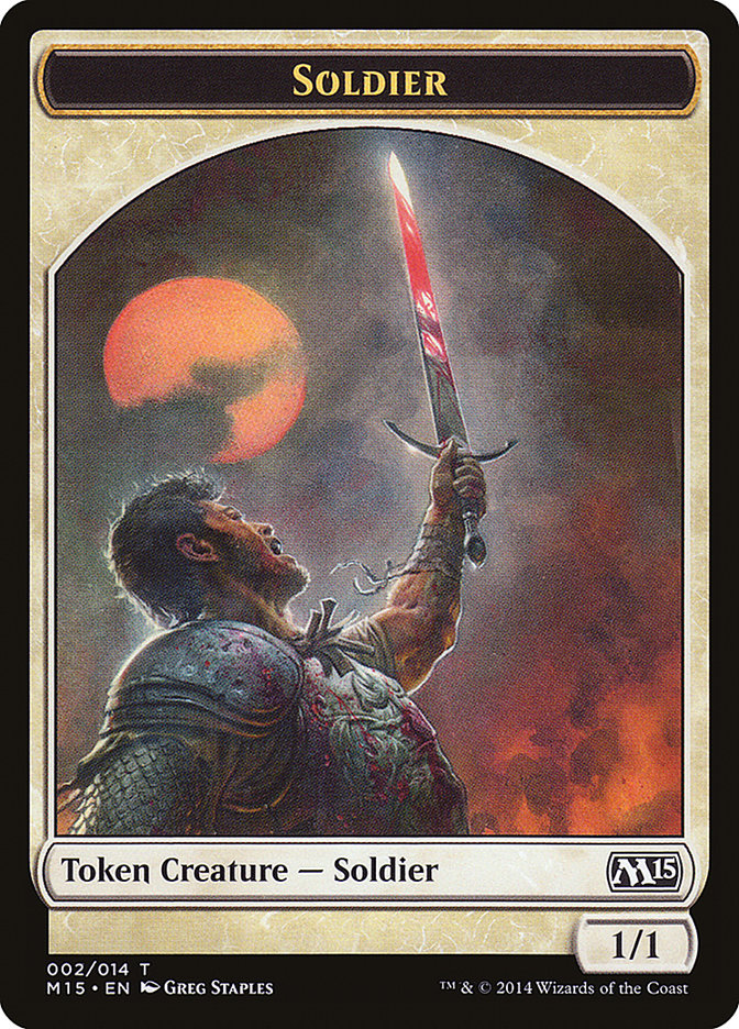 Soldier Token [Magic 2015 Tokens] | The CG Realm