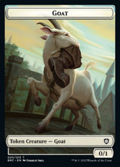 Construct (008) // Goat Double-Sided Token [The Brothers' War Commander Tokens] | The CG Realm