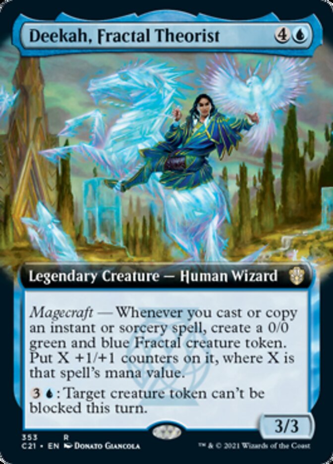 Deekah, Fractal Theorist (Extended Art) [Commander 2021] | The CG Realm