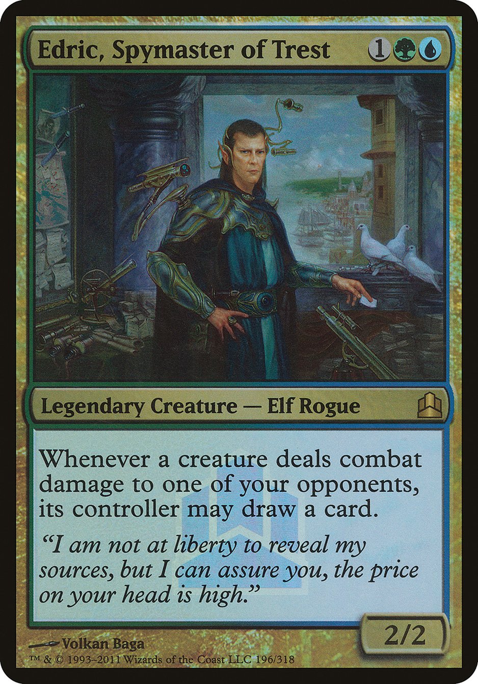 Edric, Spymaster of Trest (Launch) (Oversized) [Commander 2011 Oversized] | The CG Realm