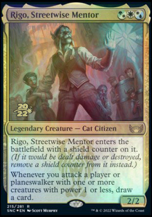 Rigo, Streetwise Mentor [Streets of New Capenna Prerelease Promos] | The CG Realm