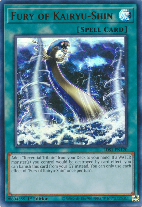 Fury of Kairyu-Shin [LDS1-EN120] Ultra Rare | The CG Realm