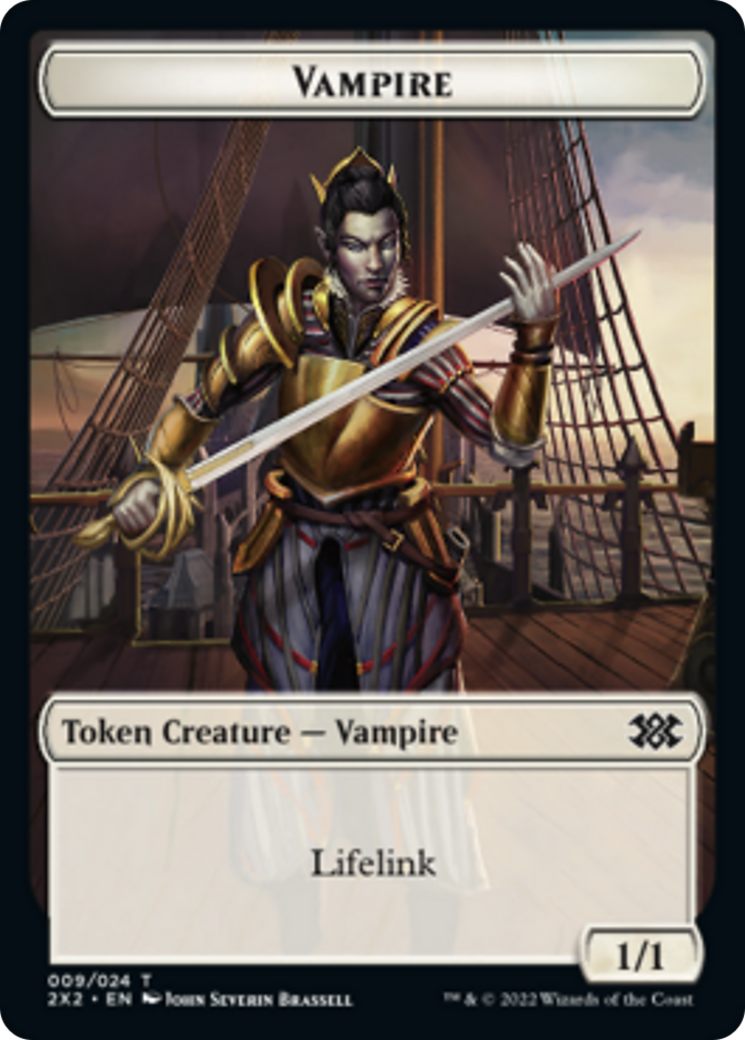 Faerie Rogue // Vampire Double-Sided Token [Double Masters 2022 Tokens] | The CG Realm