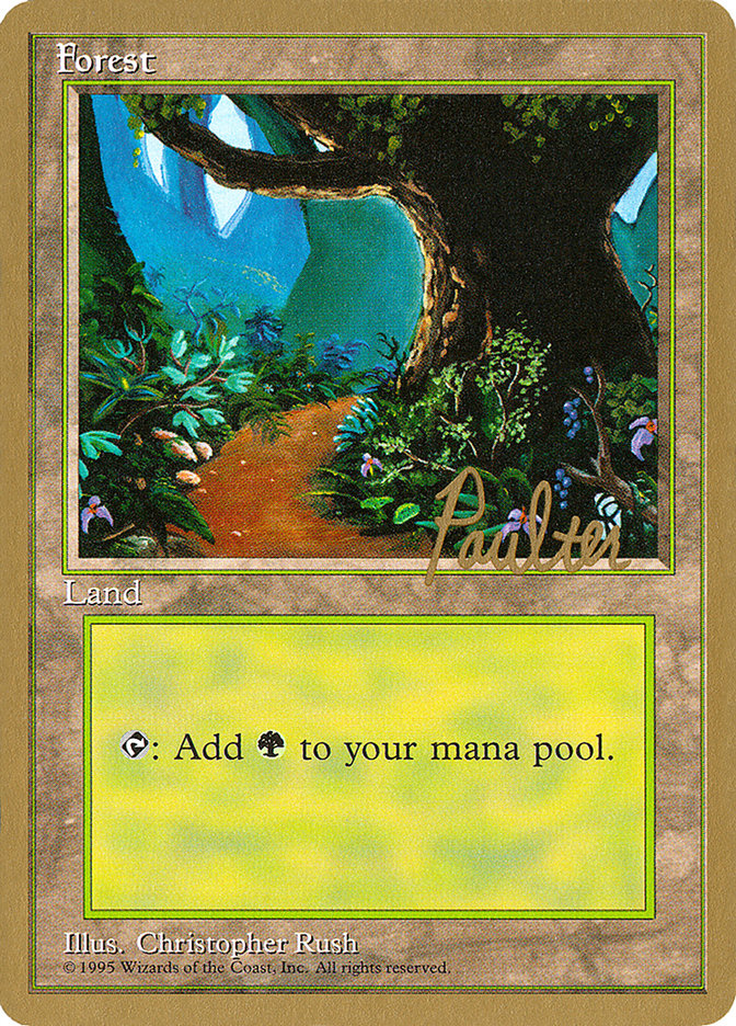 Forest (pp376) (Preston Poulter) [Pro Tour Collector Set] | The CG Realm