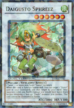 Daigusto Sphreez [DT06-EN040] Super Rare | The CG Realm