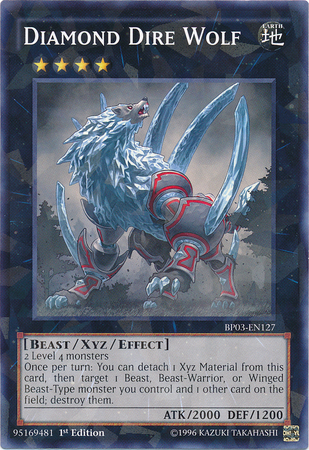 Diamond Dire Wolf [BP03-EN127] Shatterfoil Rare | The CG Realm