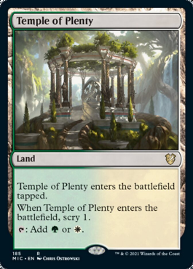 Temple of Plenty [Innistrad: Midnight Hunt Commander] | The CG Realm