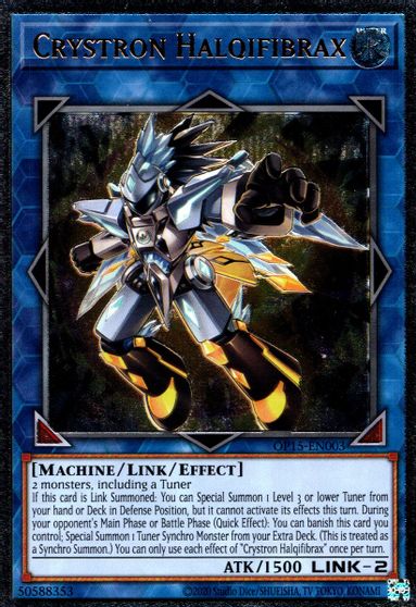 Crystron Halqifibrax [OP15-EN003] Ultimate Rare | The CG Realm