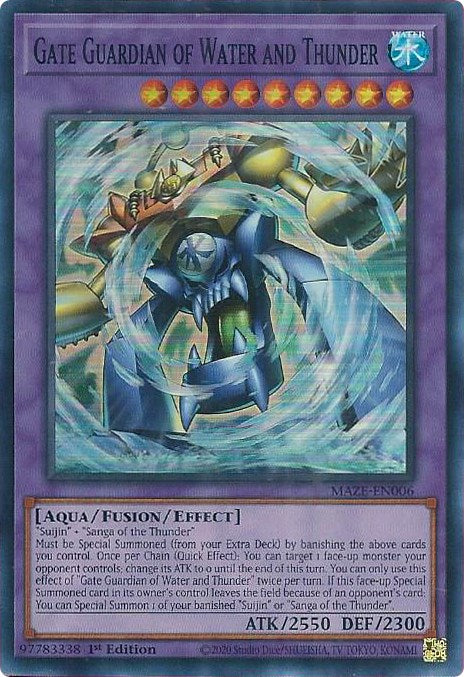 Gate Guardian of Water and Thunder [MAZE-EN006] Super Rare | The CG Realm