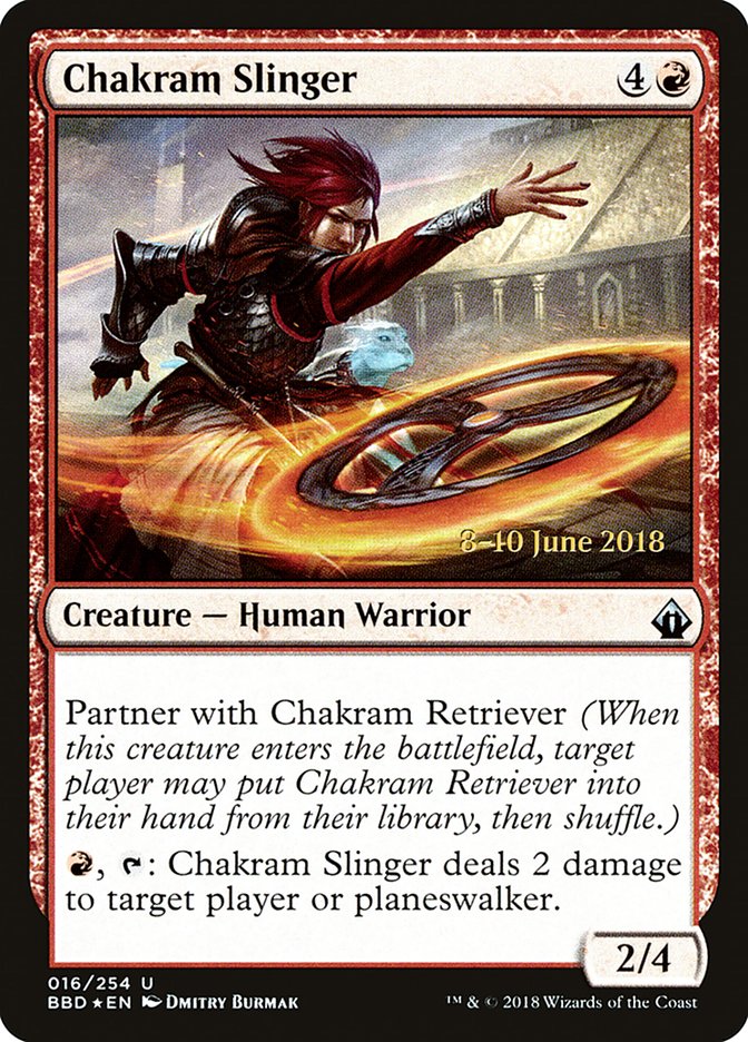 Chakram Slinger [Battlebond Prerelease Promos] | The CG Realm