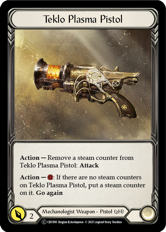 Teklo Plasma Pistol [U-CRU100] (Crucible of War Unlimited)  Unlimited Rainbow Foil | The CG Realm