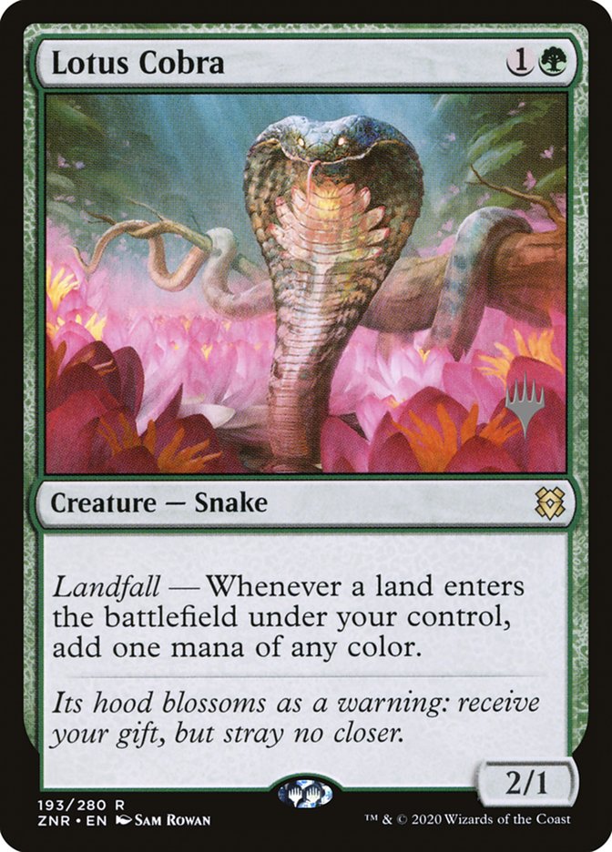 Lotus Cobra (Promo Pack) [Zendikar Rising Promos] | The CG Realm