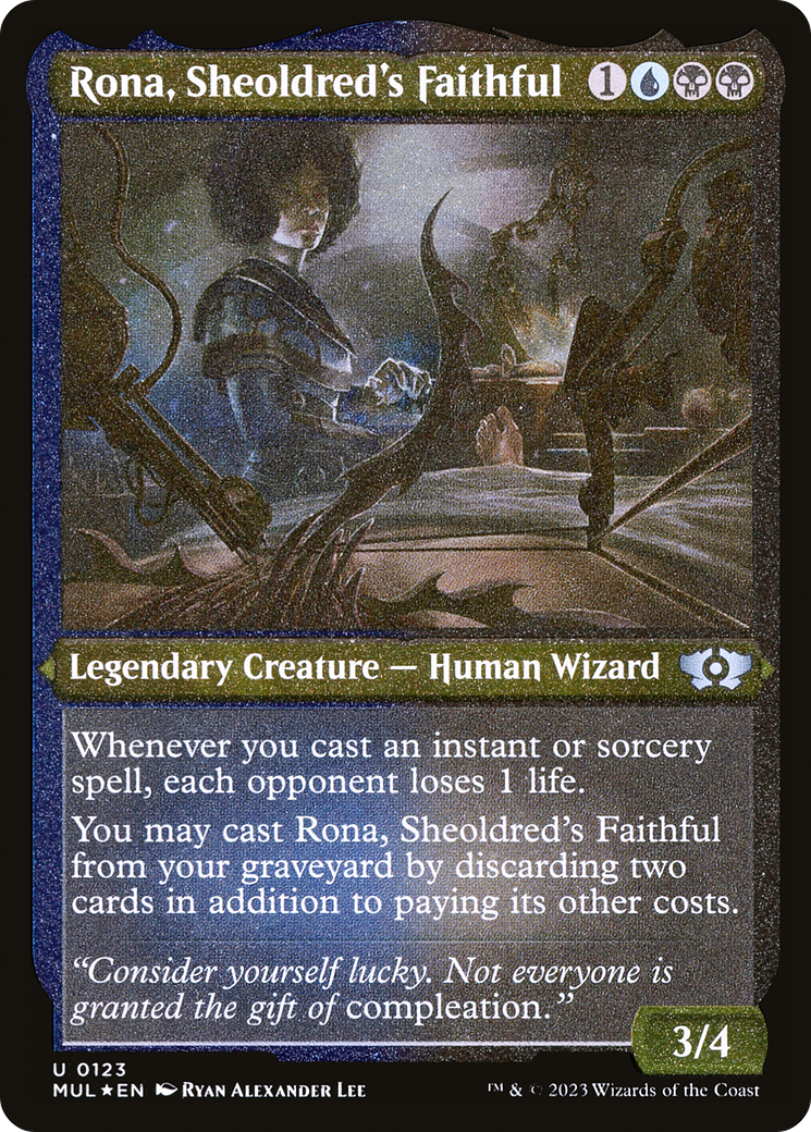 Rona, Sheoldred's Faithful (Foil Etched) [Multiverse Legends] | The CG Realm