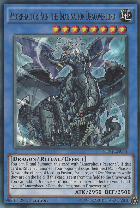 Amorphactor Pain, the Imagination Dracoverlord [SHVI-EN044] Super Rare | The CG Realm