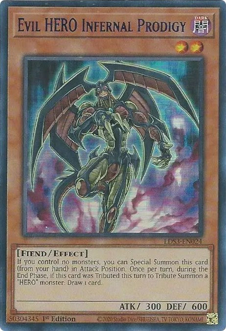 Evil HERO Infernal Prodigy (Blue) [LDS3-EN024] Ultra Rare | The CG Realm